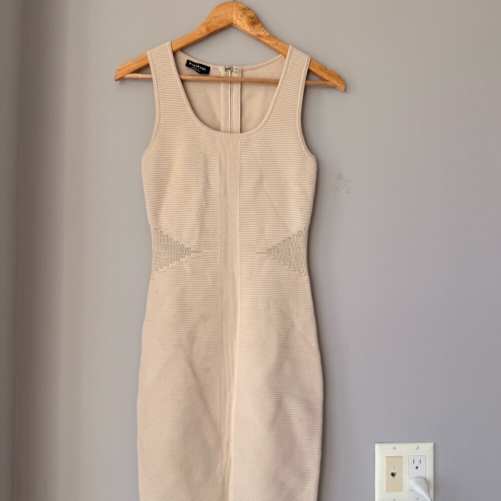 Beige Bebe Dress Xs